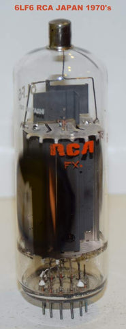 6LF6 RCA JAPAN branded Gt. Britain Big Bottle Euro style construction NOS 1970's (80ma)