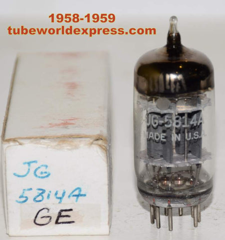 (!!) (Best Single) JG-5814A=12AU7WA GE triple mica NOS 1958-1959 (9.6/9.4ma)