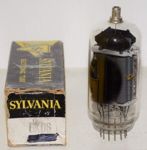 (!!!) (Best Single) 6KD6 Sylvania double plates NOS 1960's (130ma)