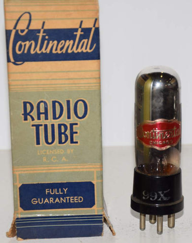 (!!!) X99=UX-99 Continental Chicago by RCA NOS 1920's (2.5ma)
