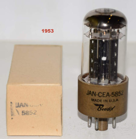 (!!!!) (Best Value Single) JAN-CEA-5852=6X5GT Bendix NOS 1953 (63/40 and 66/40) (Best Audio Grade 6X5GT)