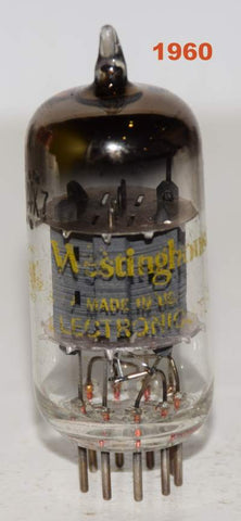 (!!!!) (Best Single 1960) 12AX7 Westinghouse NOS gray pinched plates