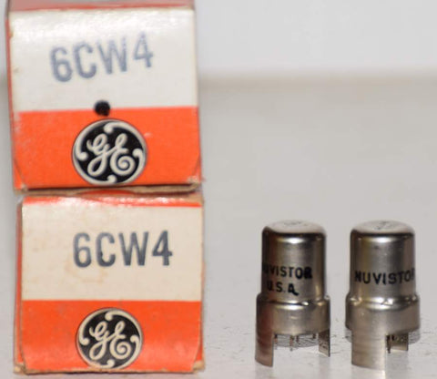 (!!!!) (BEST Pair) 6CW4 GE NOS 1966-1970 (117/60 and 118/60) (strong emission)