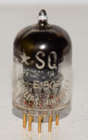 6688=E180F Philips Miniwatt Holland SQ gold pins used/good 1966 (8.8ma)