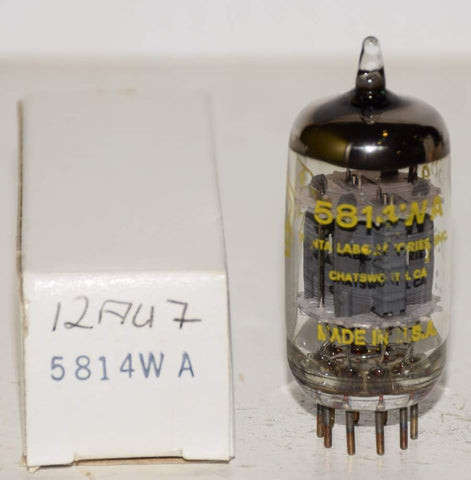 (!!!) (Single) 5814A=12AU7 GE NOS 1960's rebranded 5814WA Penta Labs 1993 (9.8/11.2ma)