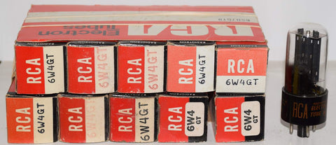(!!) (BEST PRICE!) 6W4GT RCA NOS (10 tubes for $27.99)