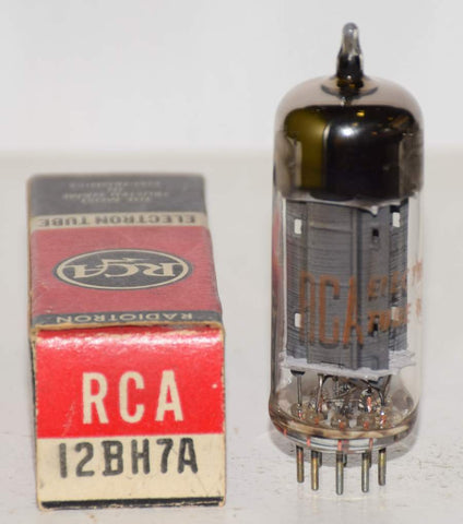 (!!) 12BH7A RCA used/very good 1960's (9.8/11.6ma)