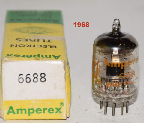(!!!) (Single) 6688=E180F Amperex PQ USA NOS