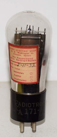 171A RCA Radiotron Balloon used/good 1932 (20ma)