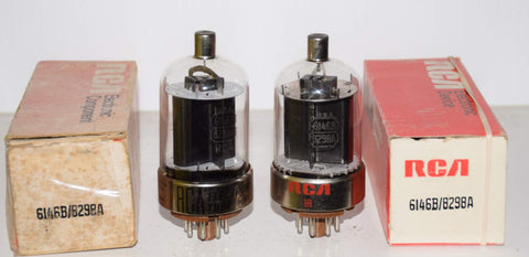 (!!!) (Best Pair #1) 6146B RCA NOS 1968-1970's (96.5ma and 100ma)