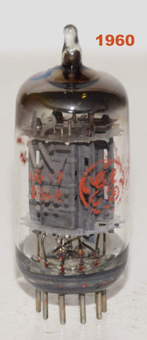 (!!!!) (Best Single 1960) 12AX7 GE tall gray ribbed plates