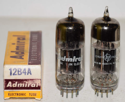 (!) (Pair) 12B4A GE NOS 1960's (37ma and 38.5ma)