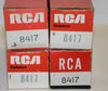 (!!!!) (Best Quad) 8417 RCA by Sylvania NOS 1960's - 1970's (100, 101.6, 103, 102ma) (!!!!) (Best Quad) 8417 RCA by Sylvania NOS 1960's - 1970's (100, 101.6, 103, 102ma)
