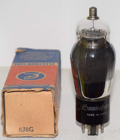 6J8G Sylvania branded Cunningham NOS 1947 (52/25 and 28/13)