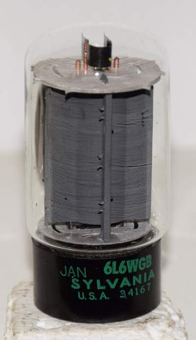 (!) (Single) 6L6WGB=5881 Sylvania black base NOS 1975 (78.5ma)