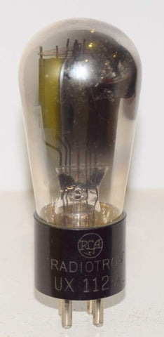 (!) (Best Single) UX-112A RCA Balloon engraved base like new 1930 era (9.6ma)