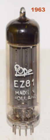 (!!!!) (Best Value Single) EZ81 Mullard Blackburn UK branded Pope Holland