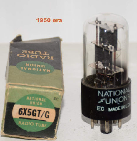 (!) (BEST VALUE) 6X5GT National Union NOS 1950 era (7 in stock)