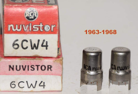 (!!!) (Best Pair #2) 6CW4 RCA NOS 1963-1968 (112/60 and 108/60)