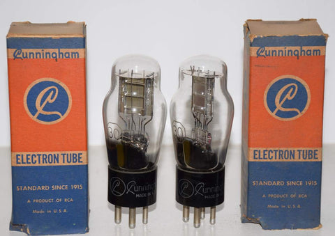(!!) (1 Pair) 30 RCA Cunningham NOS 1946 (2.6ma and 3.1ma)