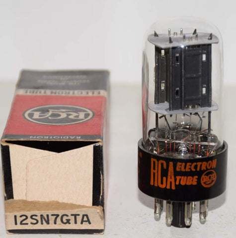 (!) (Single) 12SN7GTA RCA black plates NOS 1960's (8.4/8.0ma)