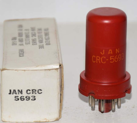 (!!) (Best Single #3) JAN-CRC-5693 RCA red can NOS 1961 (2.6ma) (Peluso, Gibson)