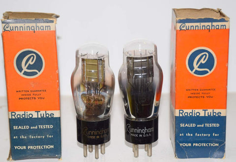 (!!) (1 Pair) 31 Cunningham NOS 1940's (11ma and 11.6ma)