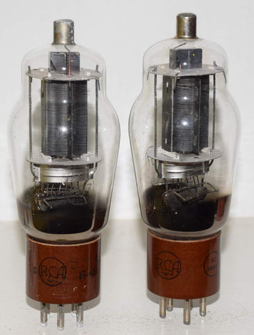 (!!!!) (Pair) 807 RCA black plate used/good 1940's (58.5ma and 62ma)