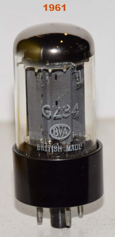 (!!!!!) (Best Value 1961) GZ34 Mullard UK shield logo fat base 1961 low hours/like new (53/40 and 55/40) (f31 series)