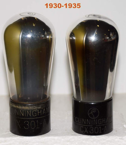 (!!!) (Pair) CX-301A Cunningham Balloon used/good 1930-1935 (2.2ma and 2.5ma)