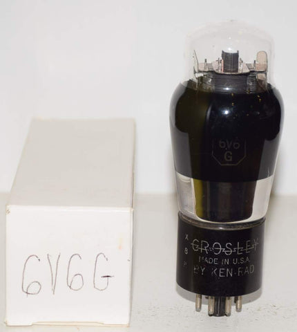 (!!!) 6V6G Crosley Ken Rad used/tests like new 1940's (49ma)