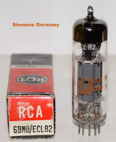 (!!!) (Best Siemens Single #2) 6BM8=ECL82 Siemens branded RCA Germany NOS 1965 (2.0ma/33ma)