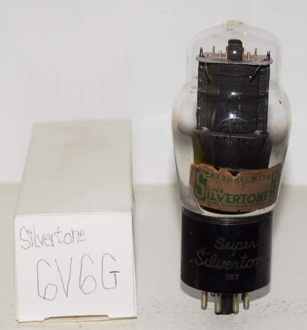 (!!!) 6V6G Super Silvertone by Sylvania used/good 1930's (37ma)