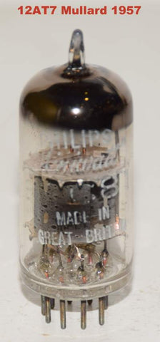 (!!!) (single) ECC81=12AT7 Philips Miniwatt by Mullard UK like new