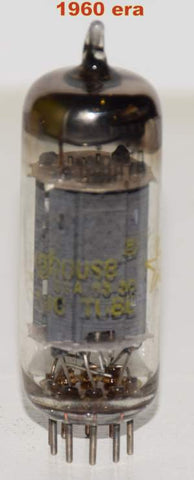 (!!!!) 12BH7A Westinghouse gray ribbed plates used/good