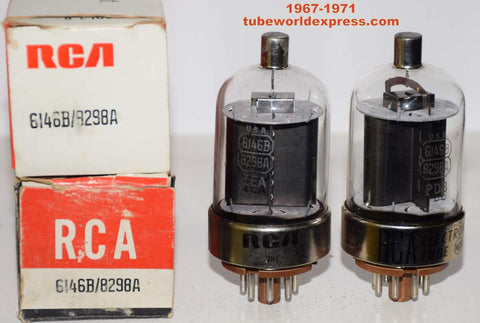 (!!!) (Recommedned Pair) 6146B RCA 1967-1971 (107ma and 109ma)