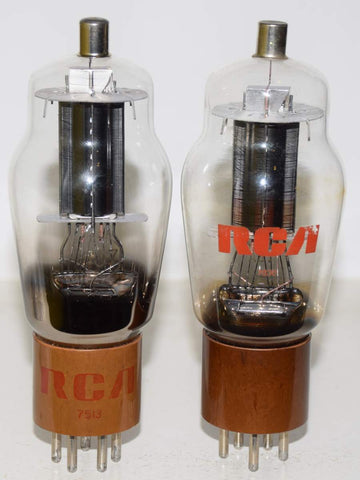 (!!!) (Best Value Pair) 807 RCA black plate NOS and used 1970-1975 (67.5ma and 65.2ma)