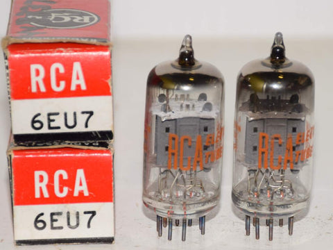 (!!!!) (Best Pair #3) 6EU7 RCA NOS 1967 (48-49/32 and 51-52/32)