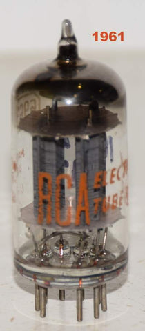 (!!) (Nice Single) 5963=12AU7 RCA NOS 1961 (10.2/9.4ma)