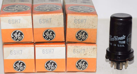 (!!) (Set of 6) 6SH7 GE metal can NOS unmatched (6 for $25.99)
