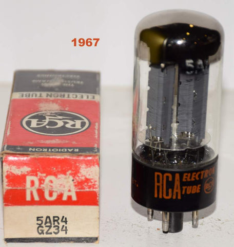 (!!!!!) (Best Single) GZ34 Mullard Blackburn UK branded RCA NOS 1967 (57/40 and 58/40)
