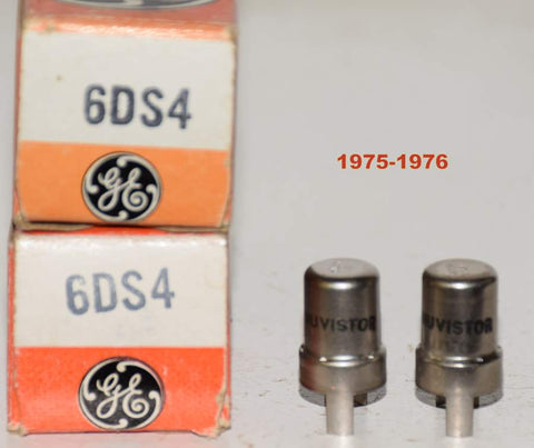(!!!!) (BEST Pair) 6CW4 GE NOS 1975-1976 (120/60 and 120/60) (strong emission)