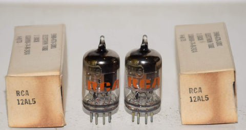 (!!) (PAIR) 12AL5 RCA NOS 1973 (46-47/40 and 46-47/40)