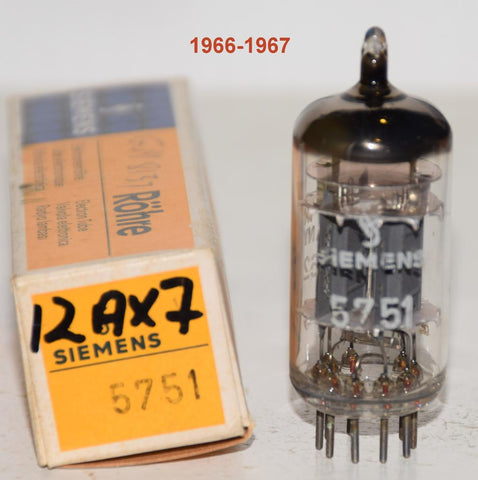(!!!!) (Single) 5751 Siemens Halske Germany triple mica NOS 1966-1967 (1.8/2.4ma)