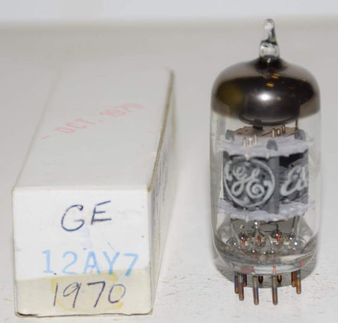 (!!!) (Recommended Single) 12AY7 GE NOS 1970 (2.0/2.3ma)