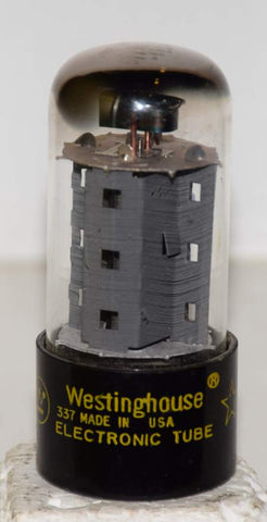 6V6GTA Westinghouse tests like new 1967 in white box (44ma) (nice construction)