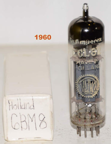 (!!) (SINGLE) 6BM8=ECL82 Valvo Holland used/good 1960 (1.9ma/34ma)