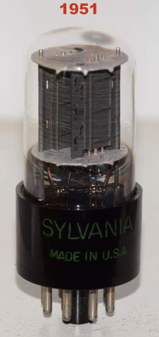 (!!!) (Best Value) 6SN7GT Sylvania used/good 1951 (7.8/12ma)