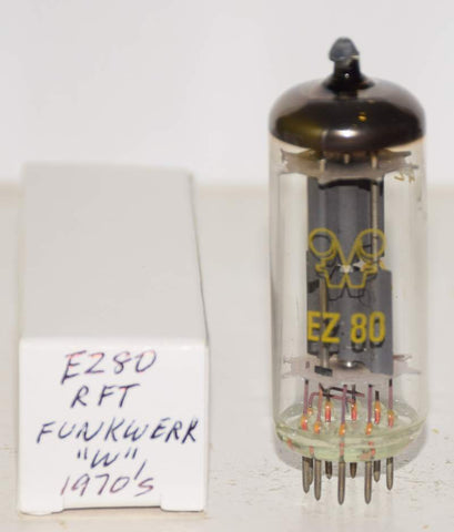 (!!!) (BEST VALUE Single) 6V4=EZ80 RFT East Germany branded Funkwerk