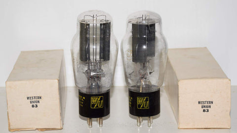 (!!!!!) (Best Pair #2) 83 RCA branded Western Union NOS 1960-1961 (63-63/40 and 62-64/40)